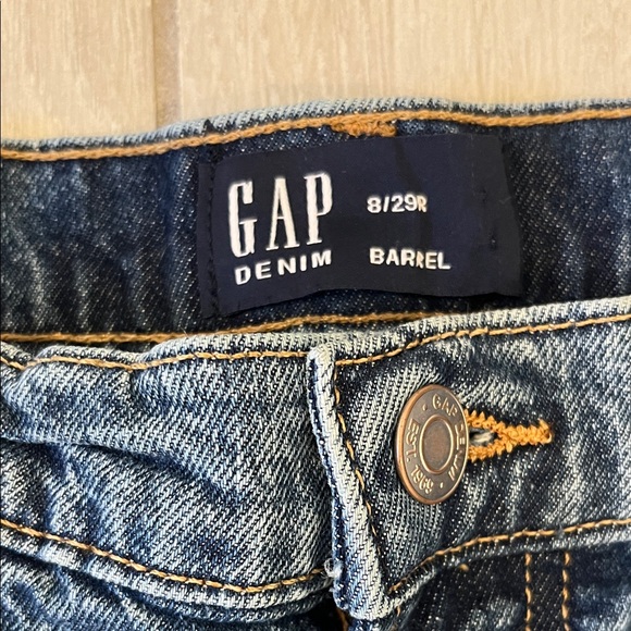 GAP Denim Barrel Blue Jeans-Size 8/29 Regular - Picture 3 of 9